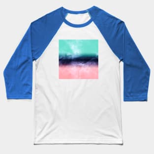 Modern watercolor abstract paint Baseball T-Shirt